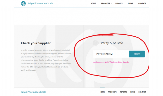 PCT Shop: Approved and Legitimate Supplier of Kalpa Pharmaceuticals