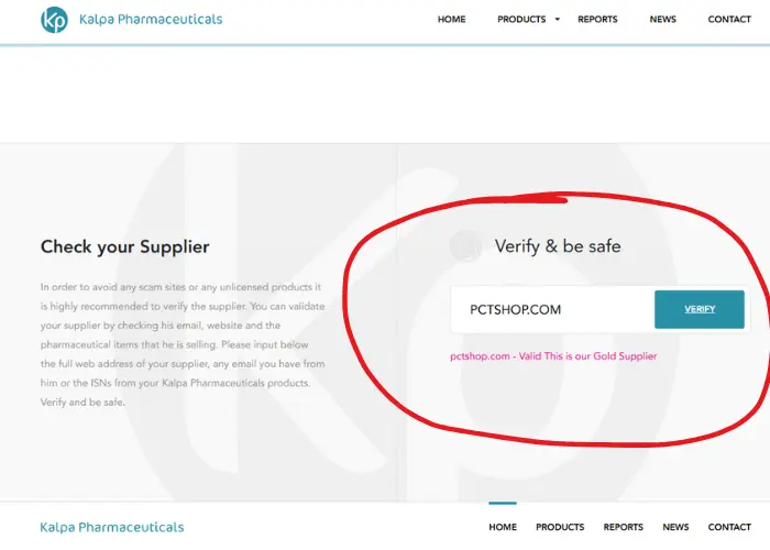 PCT Shop: Approved and Legitimate Supplier of Kalpa Pharmaceuticals