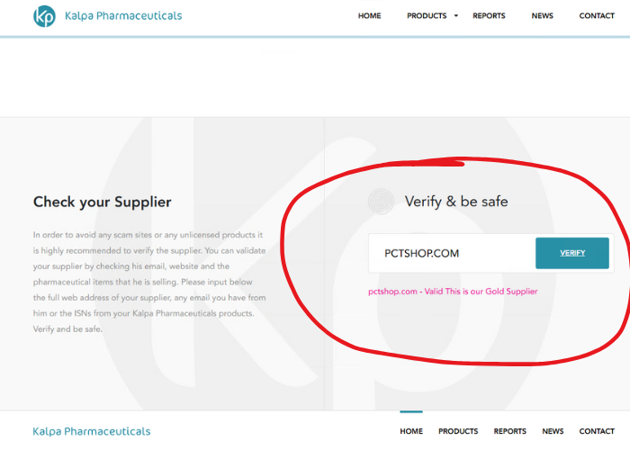 Legit Kalpa Pharmaceuticals Supplier